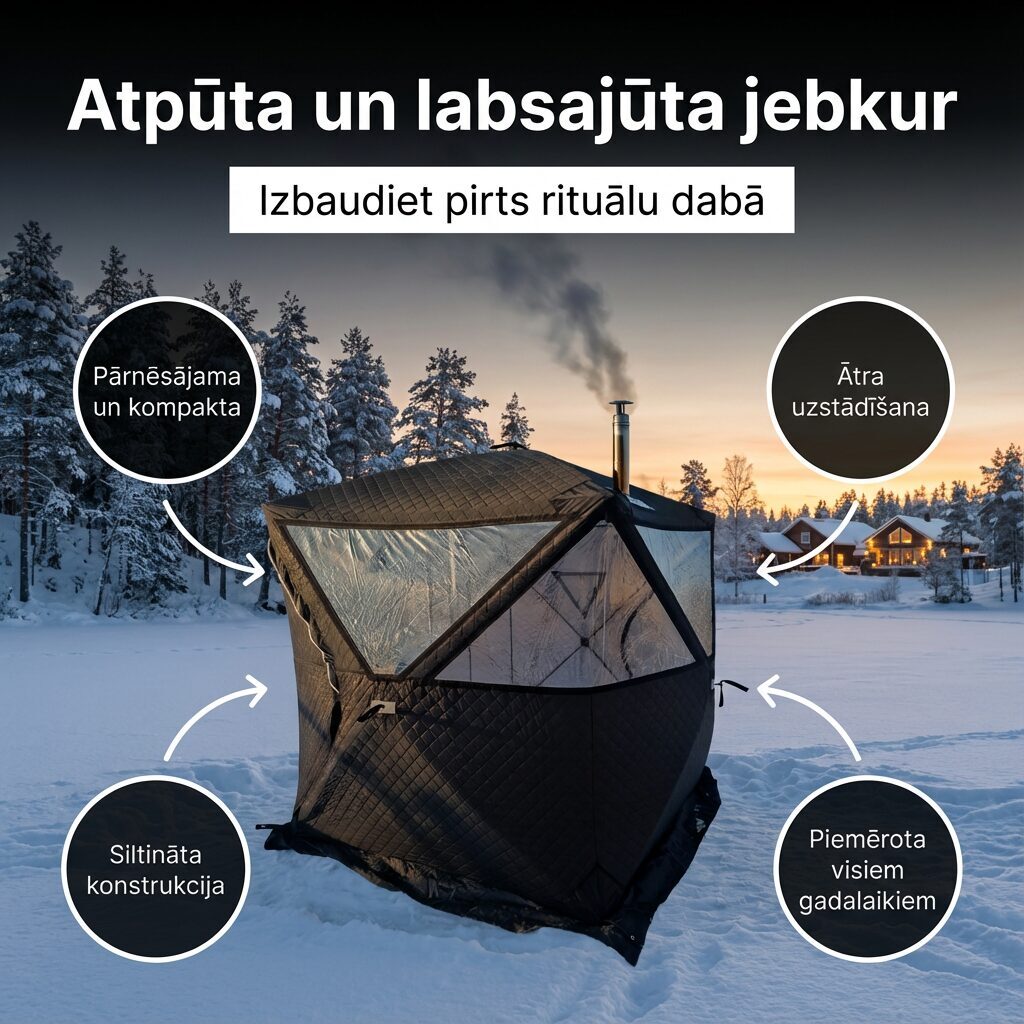 Mobilā pirts ar krāsniņu