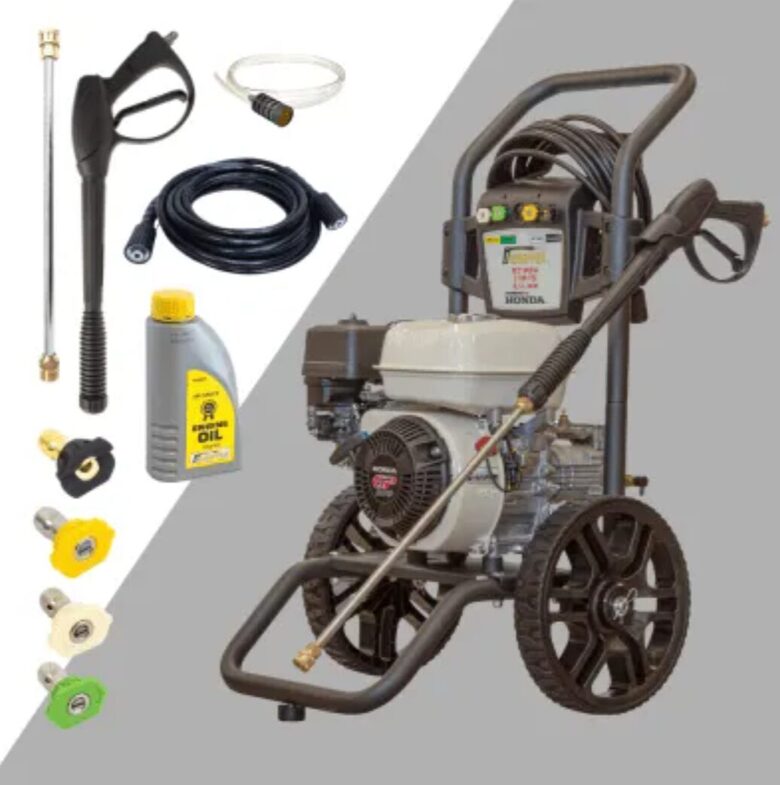 W3100HA Survepesur, Honda, 5,5 hj, 213 baari / 3,100 PSI