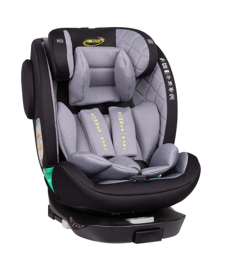 Gray child car seat IBIZA