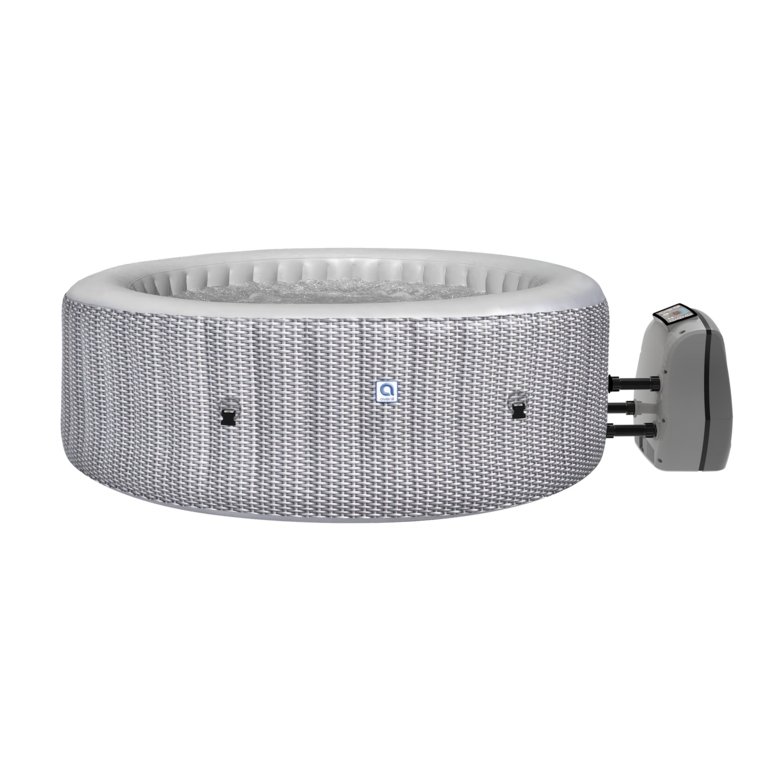 Garden spa, inflatable pool, hydromassage AVENLI NICE 6-person 204x70 silver