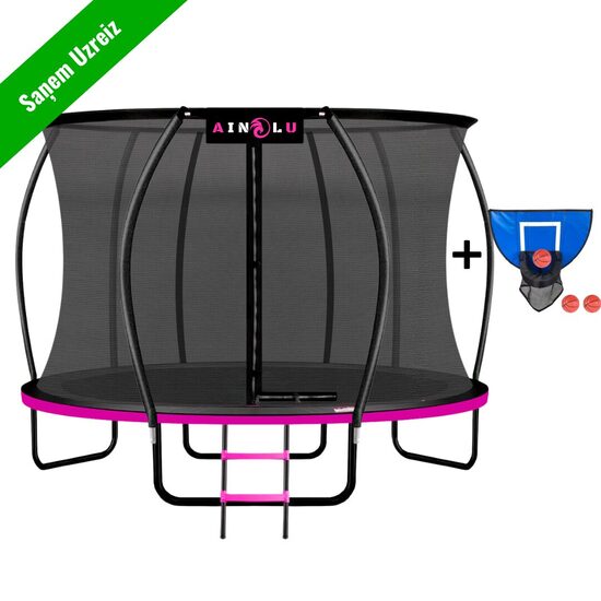 AINOLU NOVA 14 FT (435 cm) PINK trampoline 