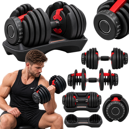 Regulējama hantele 2,5–24 kg 