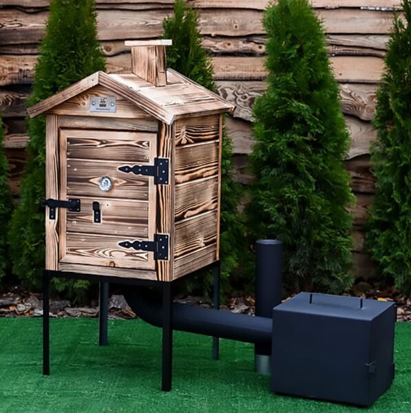 Wooden garden smokehouse 'PREMIUM-60' (30x30x35cm)